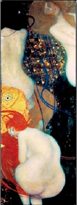 Posters Obraz, Reprodukce - Zlatá rybka, Gustav Klimt, (35 x 100 cm)