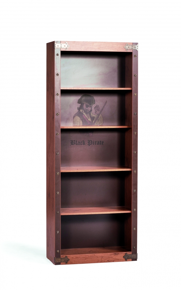 Black Pirate otevřená skříň - knihovna