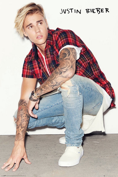 Posters Plakát, Obraz - Justin Bieber - Crouch, (61 x 91,5 cm)