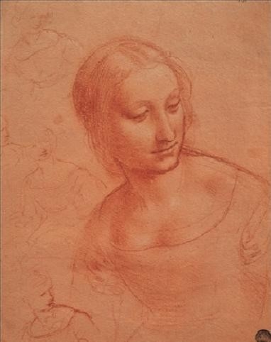 Posters Obraz, Reprodukce - Portrét mladé ženy - Busto di giovane donna, Leonardo Da Vinci,...
