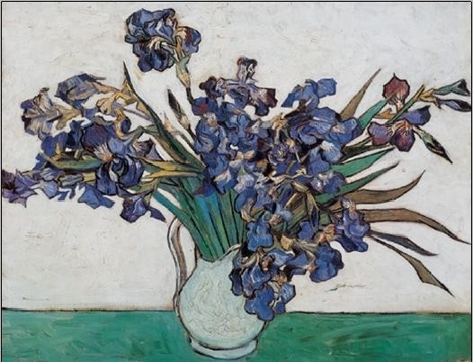 Posters Obraz, Reprodukce - Váza s kosatci, 1890, Vincent van Gogh, (80 x 60 cm)