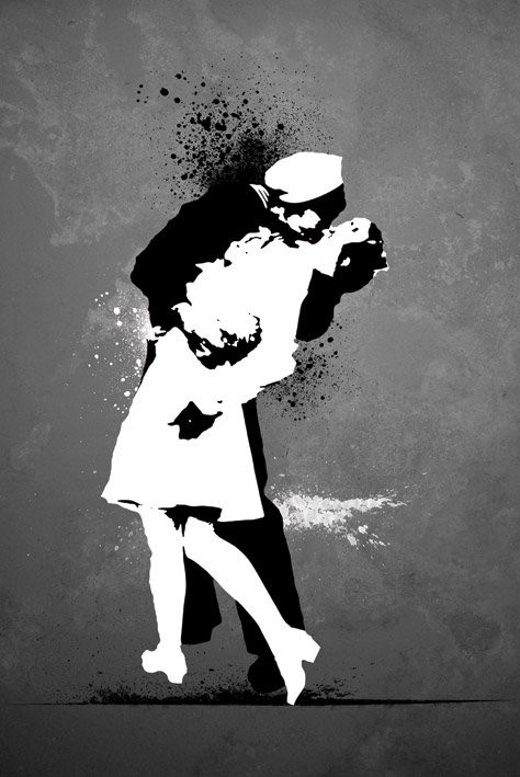 Posters Plakát, Obraz - Wars and kiss, (61 x 91,5 cm)