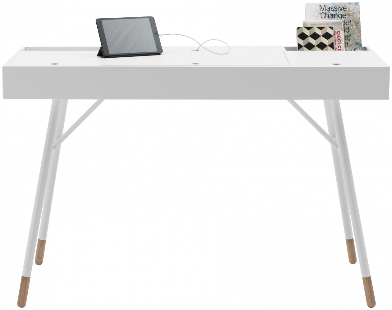 Cupertino pracovní stůl bílý