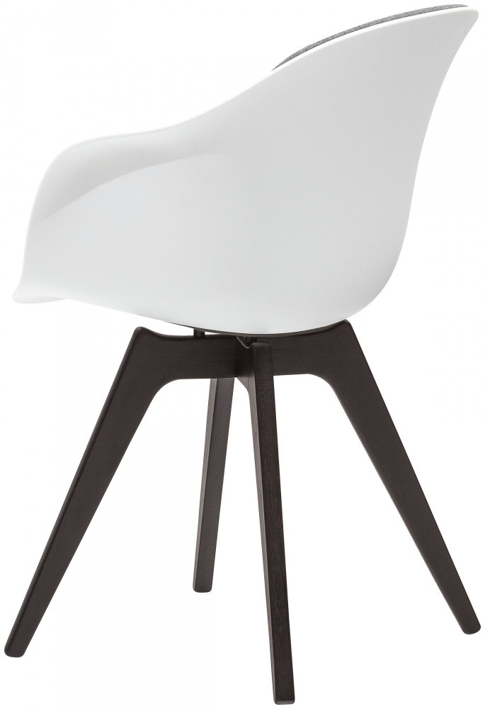 Adelaide bílá židle s černou podnoží
