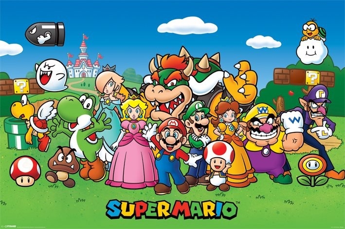 Posters Plakát, Obraz - Super Mario - Characters, (91,5 x 61 cm)