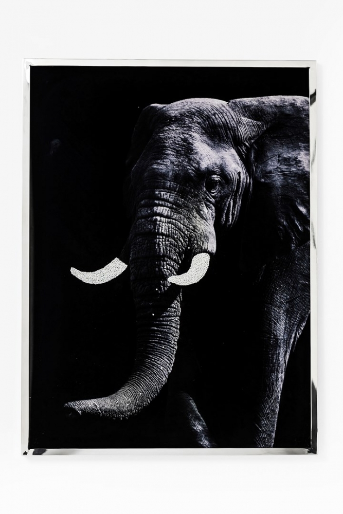 Wall Decoration Elephant Face 73x97cm
