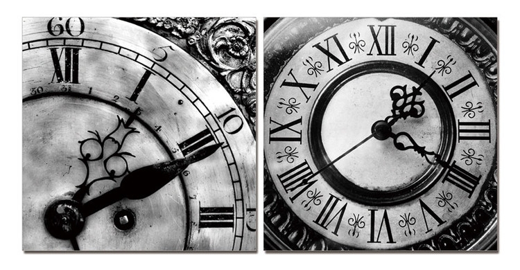 Posters Obraz Designové hodiny (B&W)
