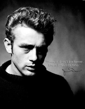 Posters Plechová cedule JAMES DEAN - Live Forever, (31,5 x 40 cm)