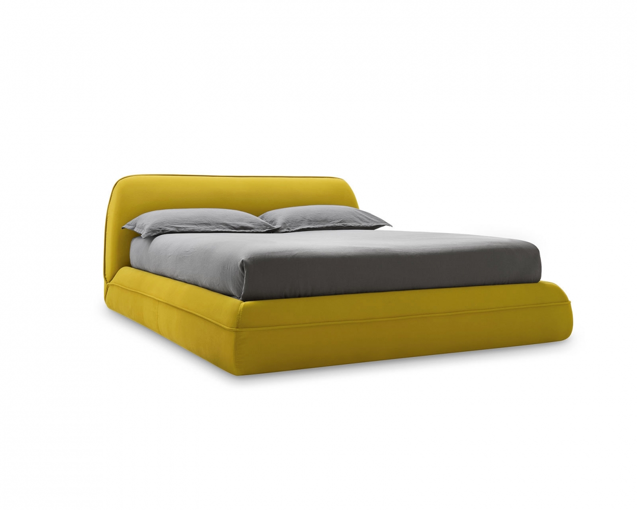Supersoft manželská postel zelenožlutá