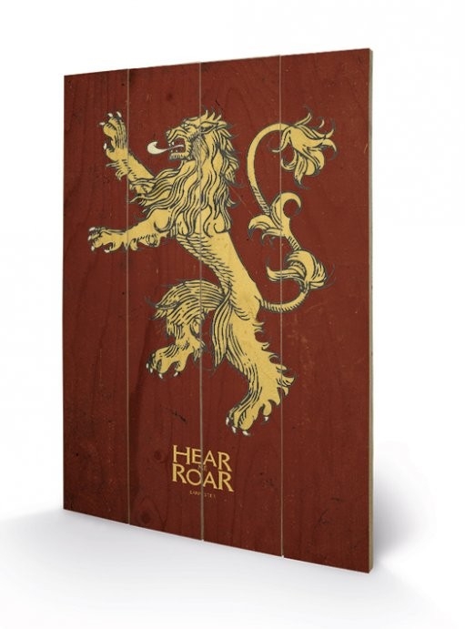 Posters Obraz na dřevě - Hra o Trůny - Game of Thrones - Lannister