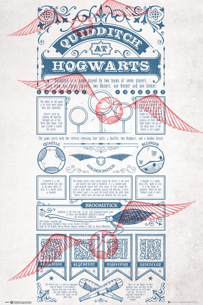 Posters Plakát, Obraz - Harry Potter - Quidditch At Hogwarts, (61 x 91,5 cm)