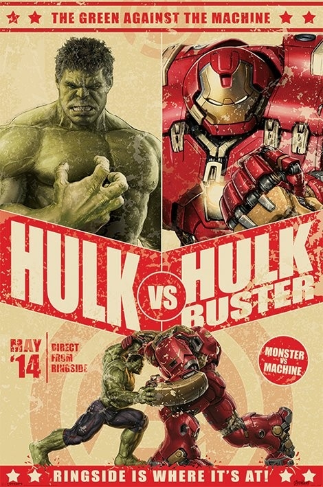 Posters Plakát, Obraz - Avengers: Age Of Ultron - Hulk Vs Hulkbuster, (61 x 91,5 cm)