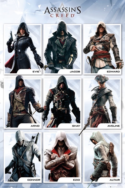 Posters Plakát, Obraz - Assassin's Creed Compilation, (61 x 91,5 cm)