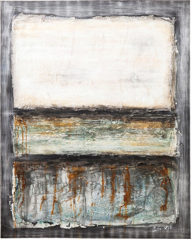 Olejomalba Abstract Grey Line One 150×120 cm
