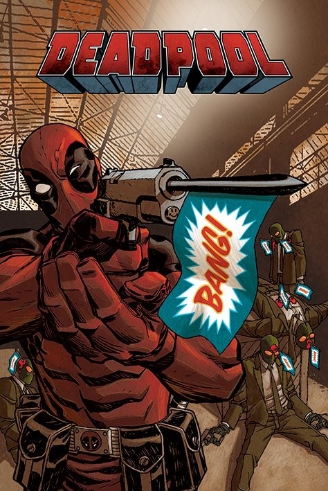 Posters Plakát, Obraz - Deadpool - Bang, (61 x 91,5 cm)