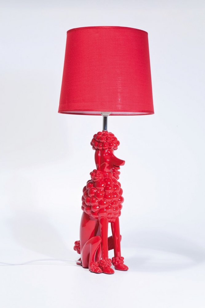 Stolní lampa Pudel Red