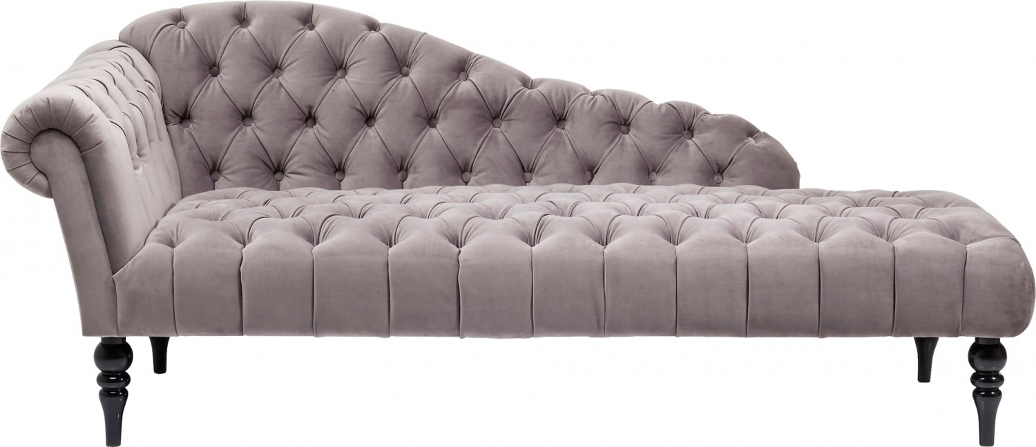 Pohovka Recamiere Desire Velvet Silver