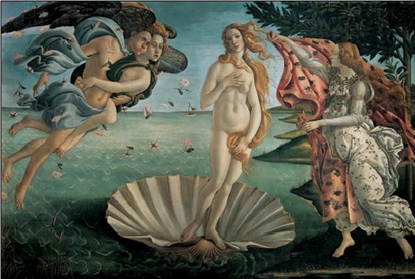 Posters Reprodukce Sandro Botticelli - Zrození Venuše , (40 x 30 cm)
