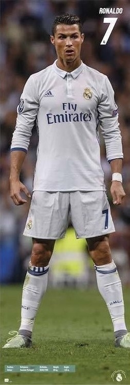 Posters Plakát, Obraz - Real Madrid 2016/2017 Ronaldo, (53 x 158 cm)