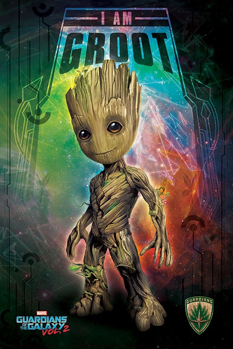 Posters Plakát, Obraz - Strážci Galaxie Vol. 2 - I Am Groot, (61 x 91,5 cm)