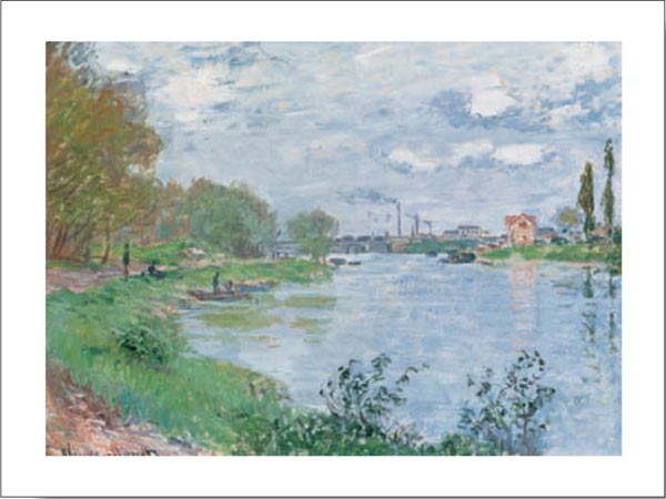 Posters Reprodukce Claude Monet - Na břehu Seiny , (30 x 24 cm)