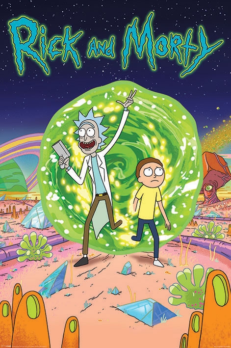 Posters Plakát, Obraz - Rick & Morty - Portal, (61 x 91,5 cm)