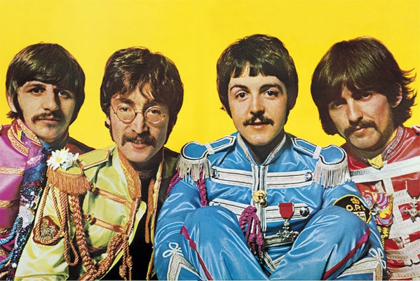 Posters Plakát, Obraz - Beatles - Lonely Hearts Club, (91,5 x 61 cm)