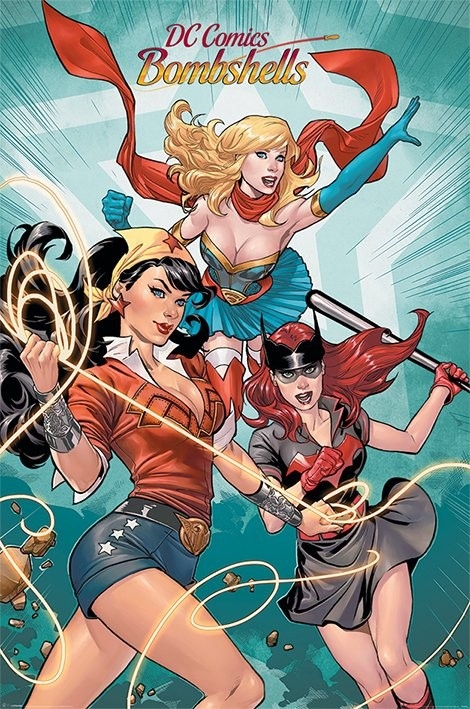 Posters Plakát, Obraz - DC Comics Bombshells - Group, (61 x 91,5 cm)