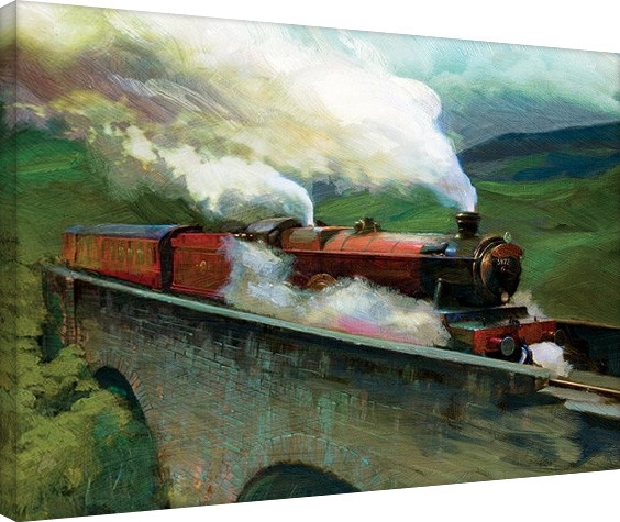 Posters Obraz na plátně Harry Potter-Hogwarts Express Landscape, (80 x 60 cm)