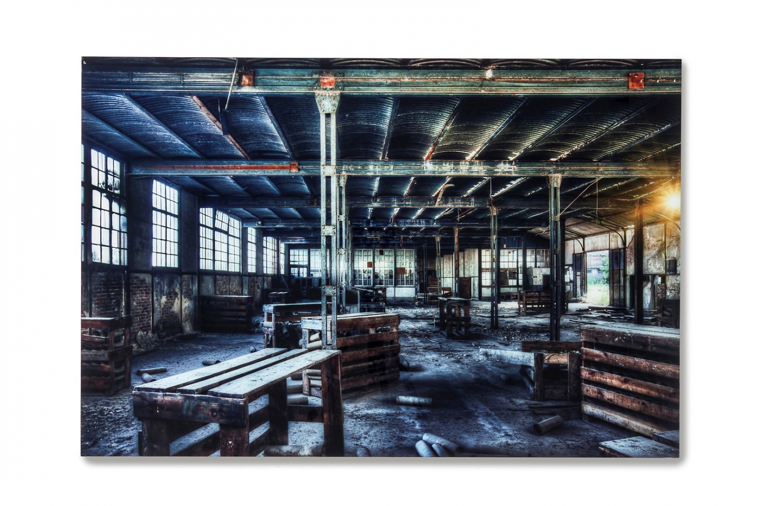 Obraz skleněný Factory 100x150cm