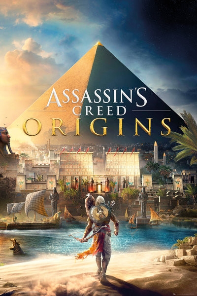 Posters Plakát, Obraz - Assassins Creed: Origins - Cover, (61 x 91,5 cm)