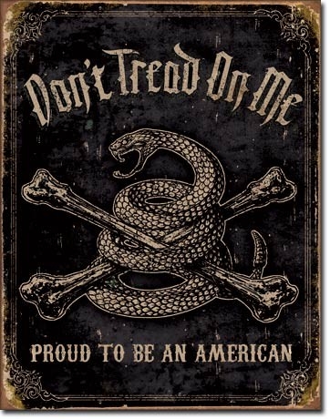 Posters Plechová cedule DTOM - Proud to be American, (40 x 31,5 cm)
