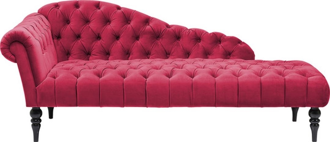 Pohovka Recamiere Desire Velvet Rubin