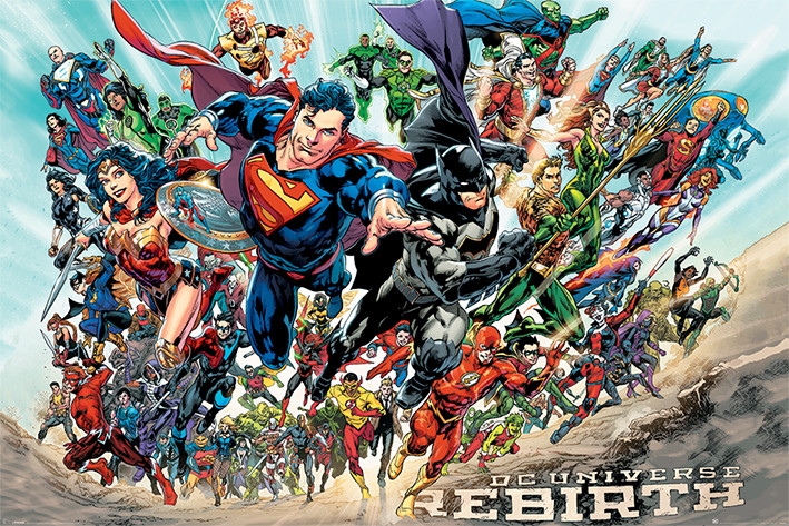 Posters Plakát, Obraz - Justice League - Rebirth, (91,5 x 61 cm)