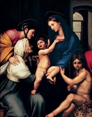Posters Reprodukce Raffaello - Rafael Santi - Madonna dell'Impannata, 1514 , (60 x 80 cm)