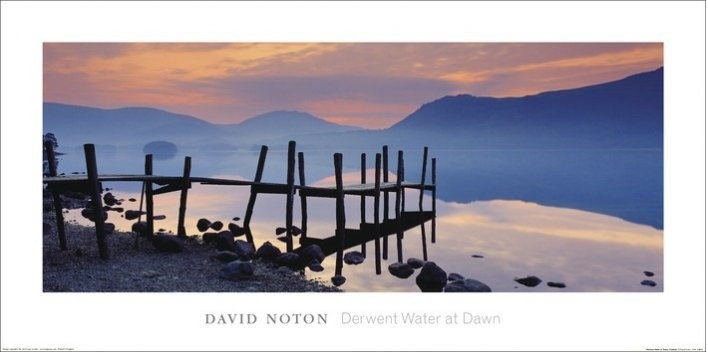 Posters Reprodukce Dřevěné molo - David Noton, Cumbria , (100 x 50 cm)
