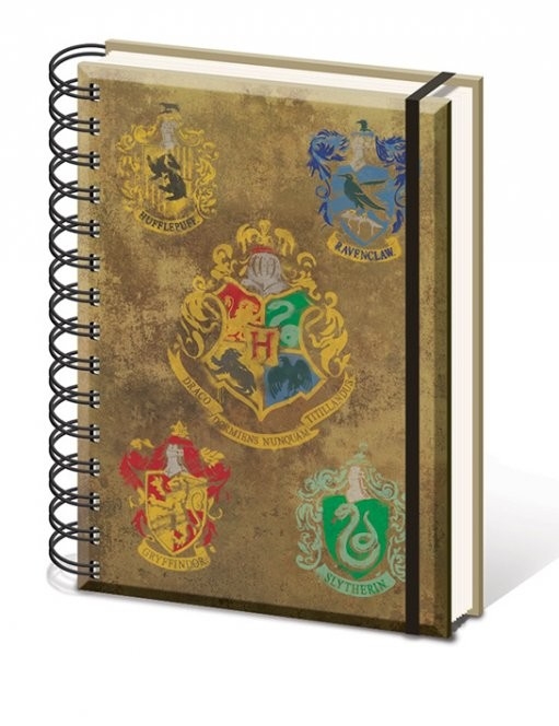 Posters Harry Potter - Hogwart's Crests A5 Zápisník