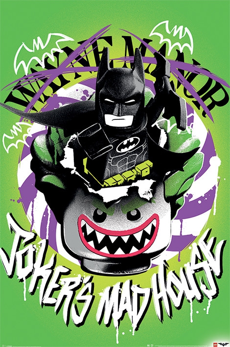 Posters Plakát, Obraz - Lego Batman - Joker's Madhouse, (61 x 91,5 cm)