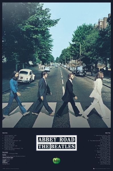 Posters Plakát, Obraz - Beatles - Abbey Road Tracks, (61 x 91,5 cm)