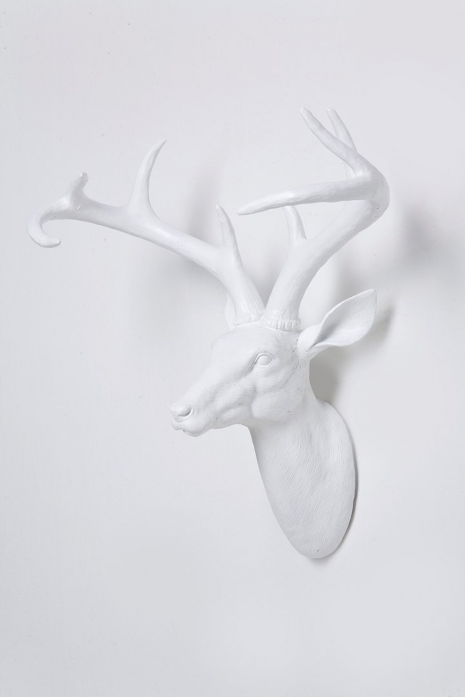 Deco Head Deer White