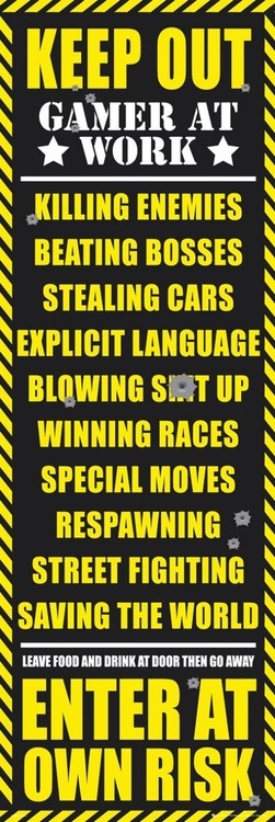 Posters Plakát, Obraz - Gaming - keep out, (53 x 158 cm)