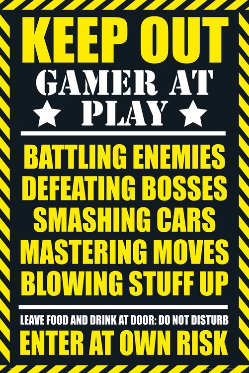 Posters Plakát, Obraz - Gaming - keep out, (61 x 91,5 cm)