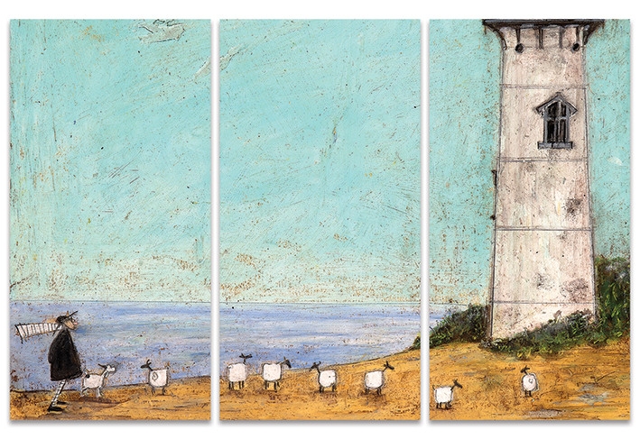 Posters Obraz na plátně Sam Toft - Seven Sisters And A Lighthouse, (100 x 150 cm)