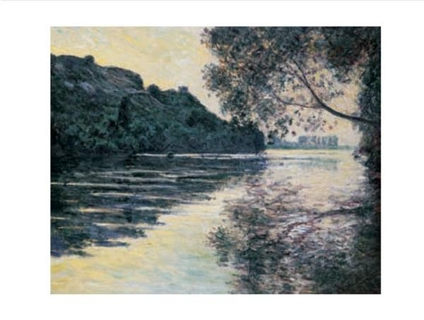 Posters Reprodukce Claude Monet - Slunce nad Seinou , (80 x 60 cm)