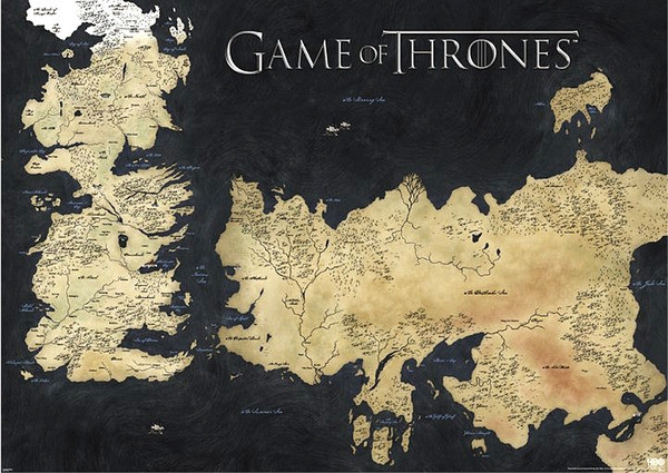 Posters Plakát, Obraz - Game Of Thrones - The 7 Kingdoms, (91,5 x 61 cm)