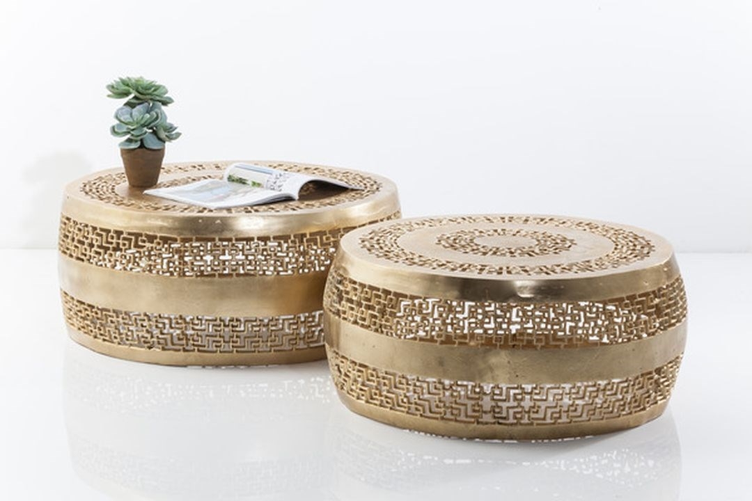 Konferenční stolek Cleopatra Ornament Gold (2/Set)
