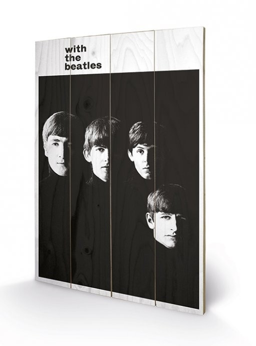 Posters Obraz na dřevě - The Beatles - With The Beatles