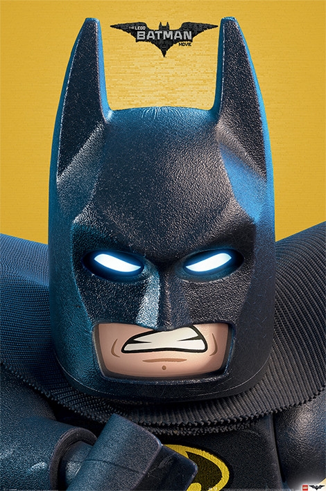 Posters Plakát, Obraz - Lego Batman - Close Up, (61 x 91,5 cm)