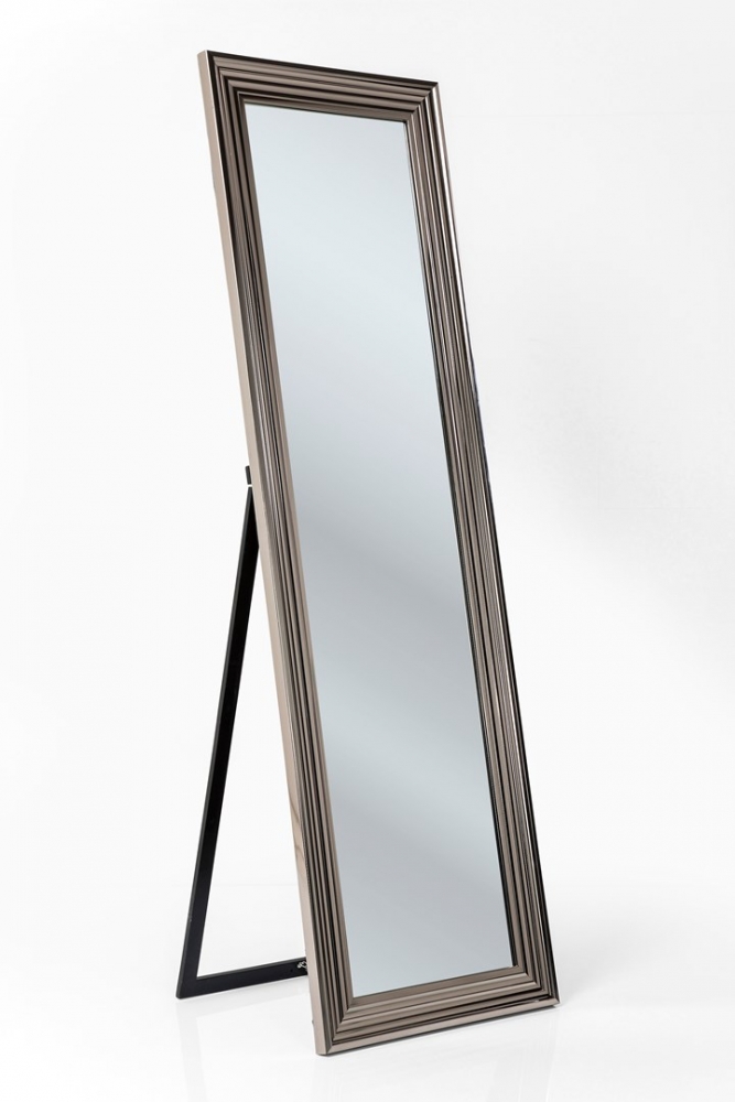 Stojací zrcadlo 180x55 cm - stříbrný rám