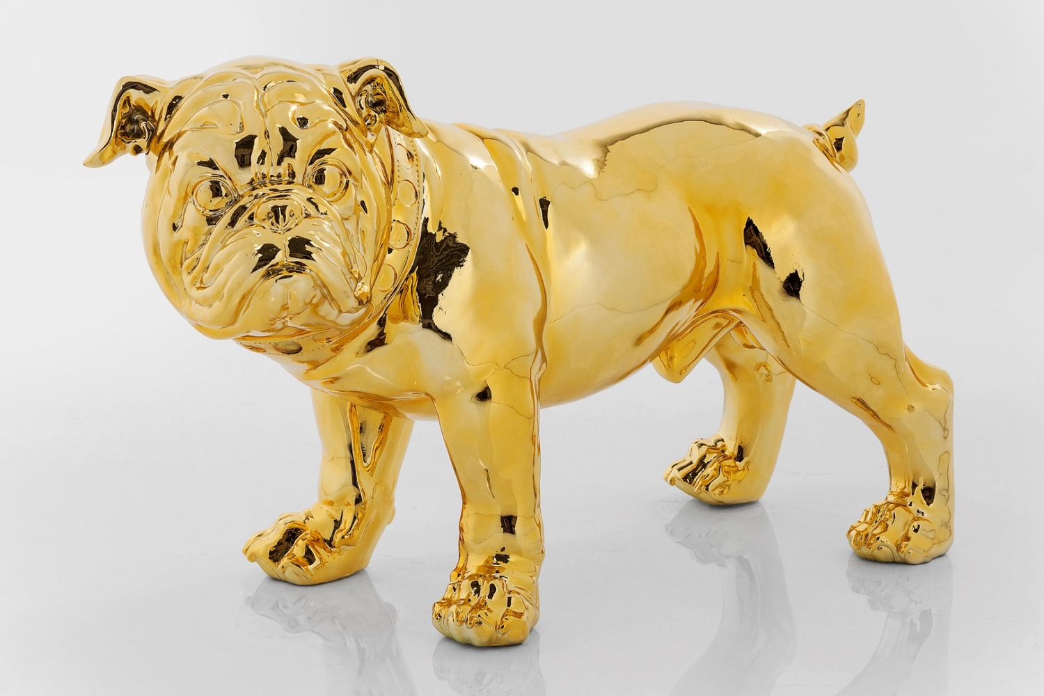 Dekorativní figurka Bulldogge Gold Eco 42cm